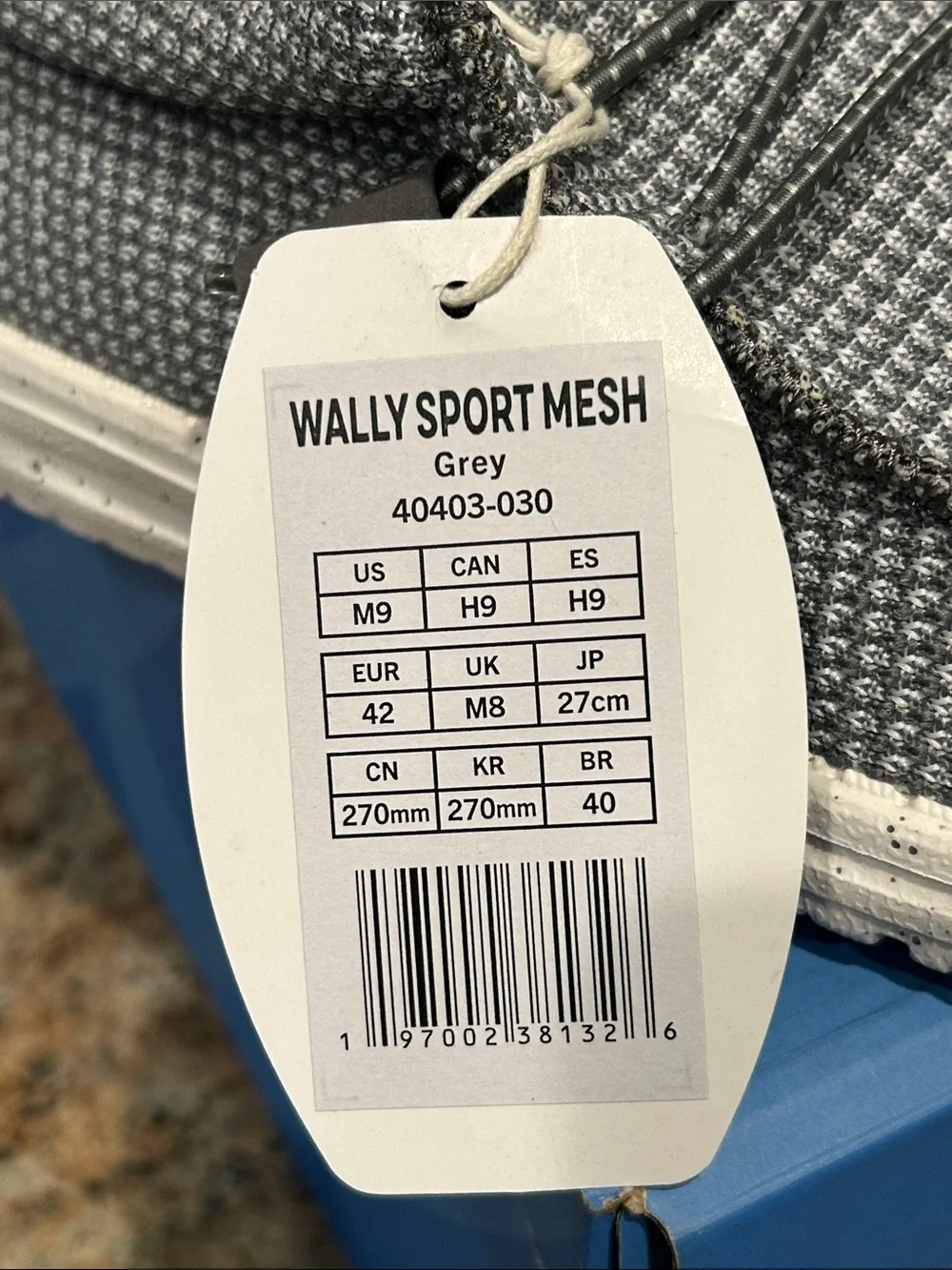 *New* Hey Dude Wally Sport Mesh Grey Sz 9 Slip On